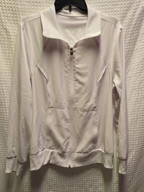 Cherokee Infinity White Scrub Jacket - Large